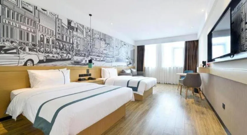 Bed in City Comfort Inn Hantianhe Airport Hengdian Street