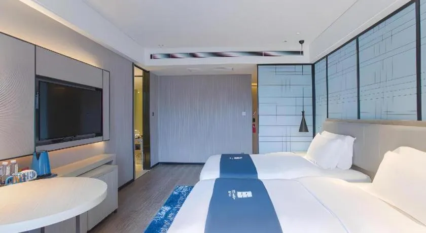 Bed in Echarm Hotel Nanning the MixC Dongmeng Business District