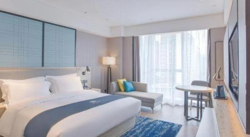 Bed in Echarm Hotel Nanning the MixC Dongmeng Business District