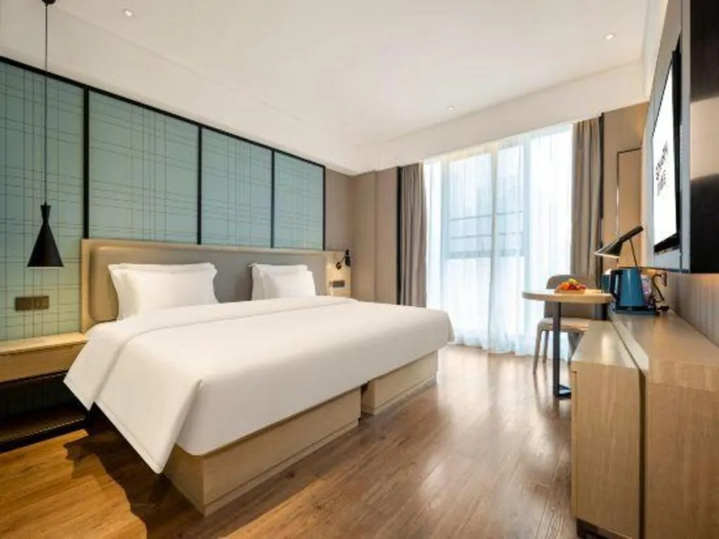 Bed in Echarm Hotel Nanning the MixC Dongmeng Business District