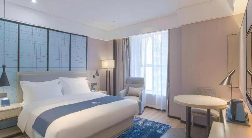 Bed in Echarm Hotel Nanning the MixC Dongmeng Business District