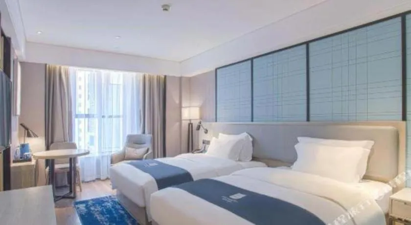 Bed in Echarm Hotel Nanning the MixC Dongmeng Business District
