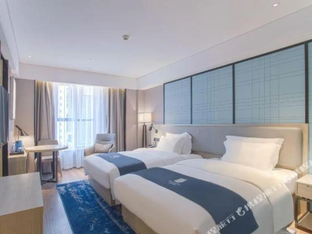 Bed in Echarm Hotel Nanning the MixC Dongmeng Business District