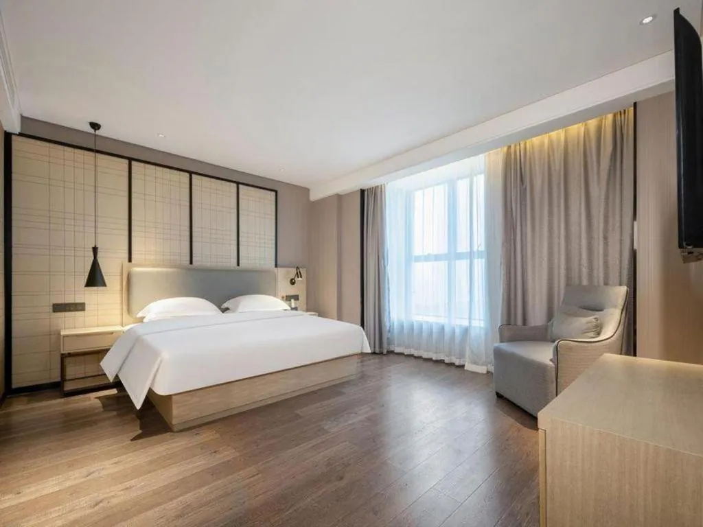 Bed in Echarm Hotel Nanning the MixC Dongmeng Business District