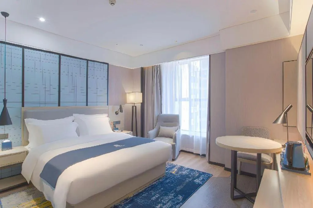 Bed in Echarm Hotel Nanning the MixC Dongmeng Business District