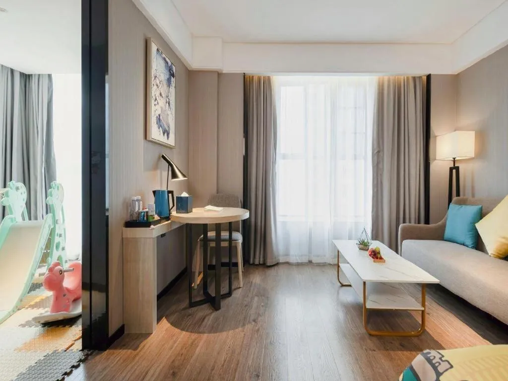 Bed in Echarm Hotel Nanning the MixC Dongmeng Business District