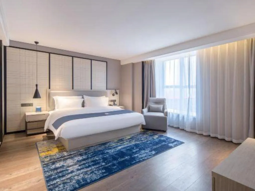 Bed in Echarm Hotel Nanning the MixC Dongmeng Business District