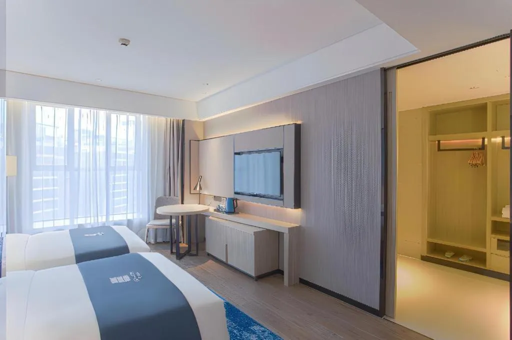 Bed in Echarm Hotel Nanning the MixC Dongmeng Business District