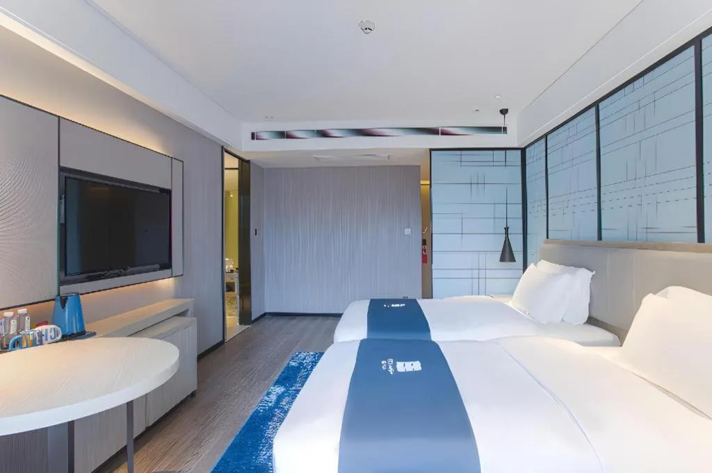 Bed in Echarm Hotel Nanning the MixC Dongmeng Business District