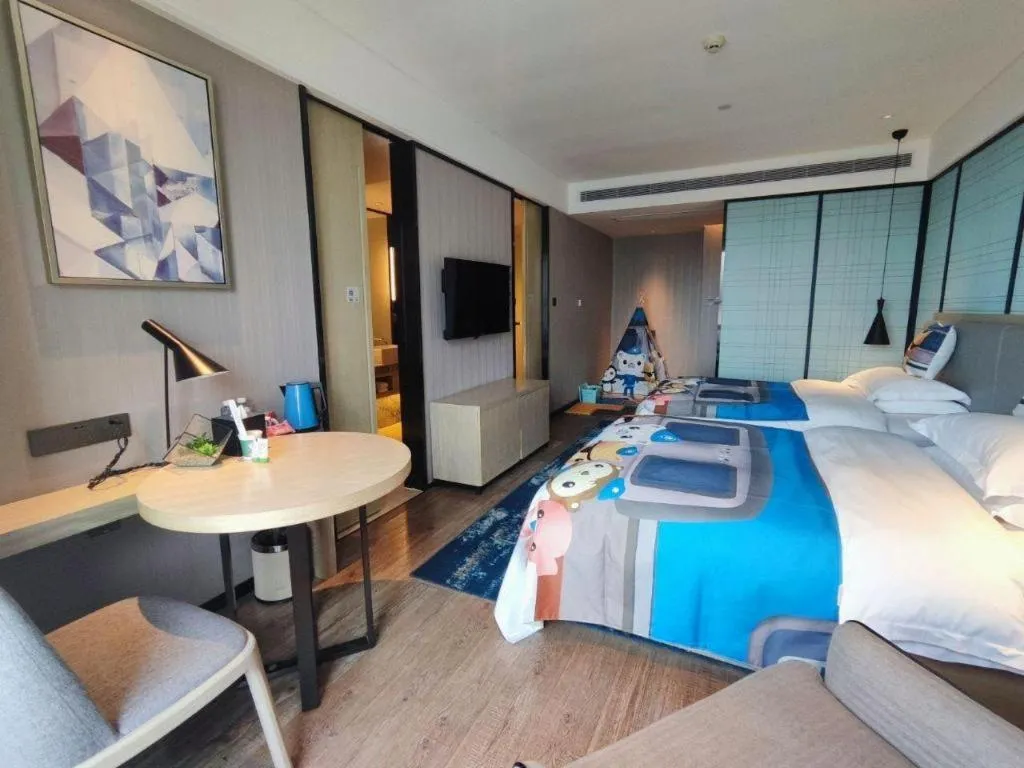 Bed in Echarm Hotel Nanning the MixC Dongmeng Business District