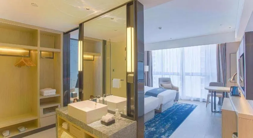 Bed in Echarm Hotel Nanning the MixC Dongmeng Business District