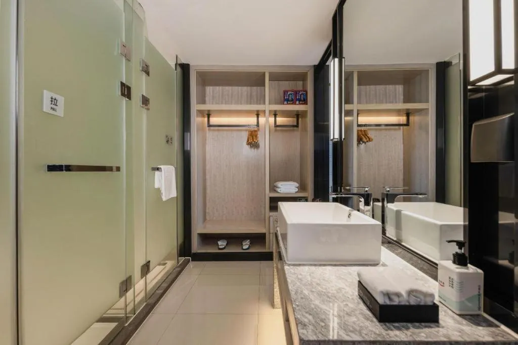 Bed in Echarm Hotel Nanning the MixC Dongmeng Business District