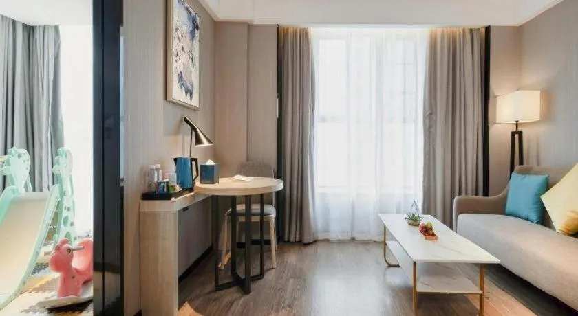 Bed in Echarm Hotel Nanning the MixC Dongmeng Business District