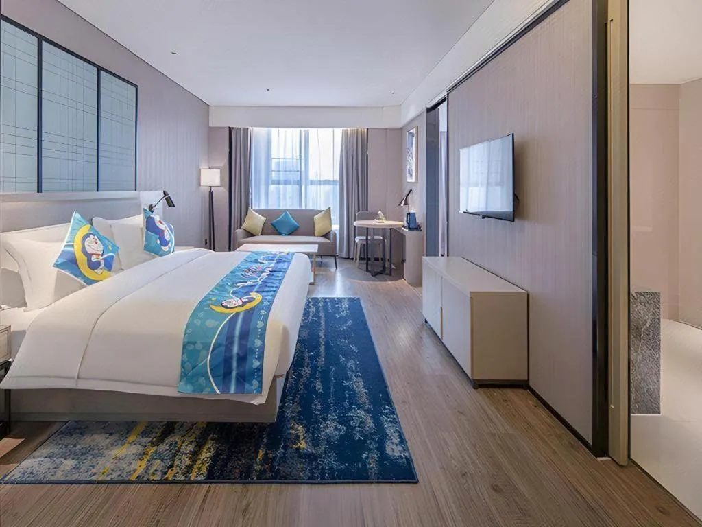 Bed in Echarm Hotel Nanning the MixC Dongmeng Business District