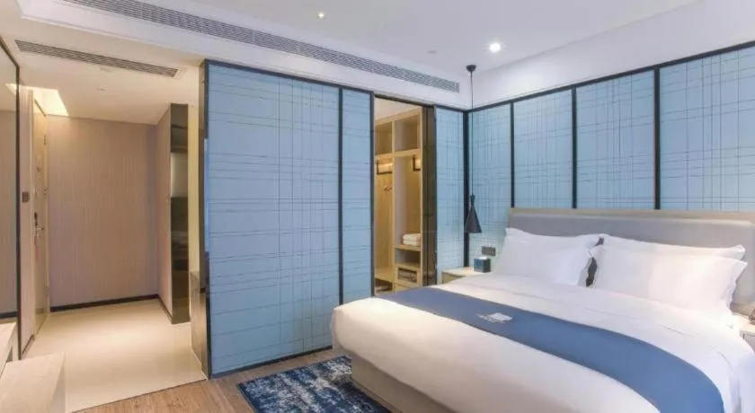 Bed in Echarm Hotel Nanning the MixC Dongmeng Business District