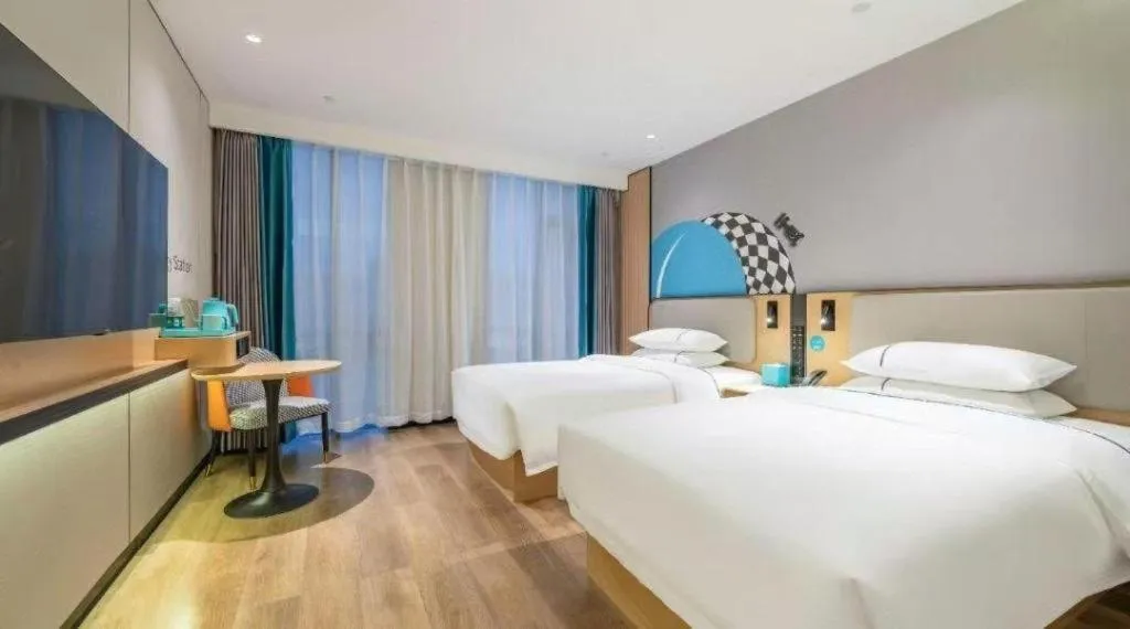 Bed in City Comfort Inn Qingyuan Longtang Light Rail Changlong