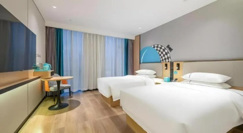 Bed in City Comfort Inn Qingyuan Longtang Light Rail Changlong