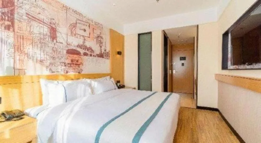 Bed in City Comfort Inn Qingyuan Longtang Light Rail Changlong