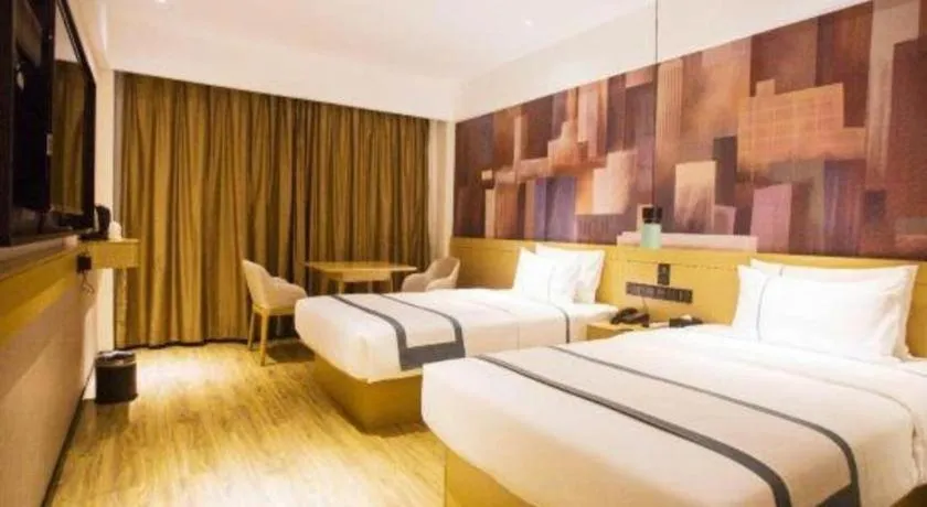 Bed in City Comfort Inn Qingyuan Longtang Light Rail Changlong