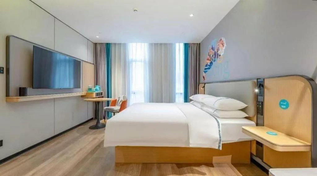 Bed in City Comfort Inn Qingyuan Longtang Light Rail Changlong