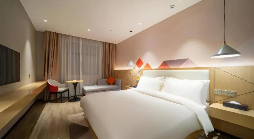 Bed in Borrman Hotel Yongzhou High Speed Railway Station