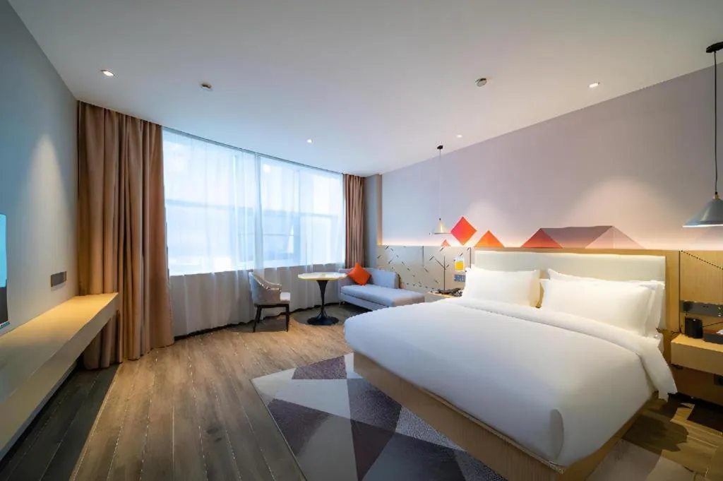 Bed in Borrman Hotel Yongzhou High Speed Railway Station