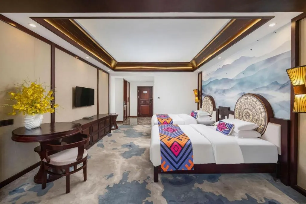 Bed in Immersing Hotels& Resort Guilin International Trade Exhibition Center