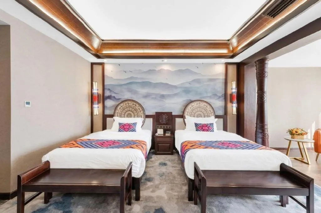 Bed in Immersing Hotels& Resort Guilin International Trade Exhibition Center