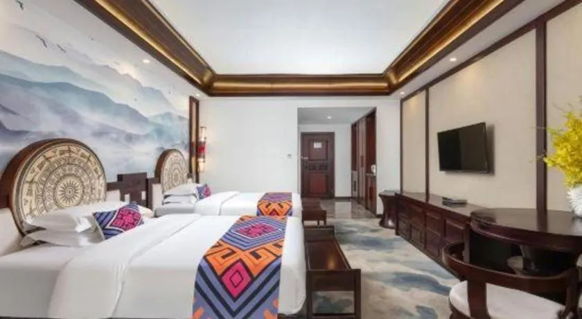 Bed in Immersing Hotels& Resort Guilin International Trade Exhibition Center