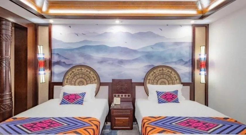 Bed in Immersing Hotels& Resort Guilin International Trade Exhibition Center