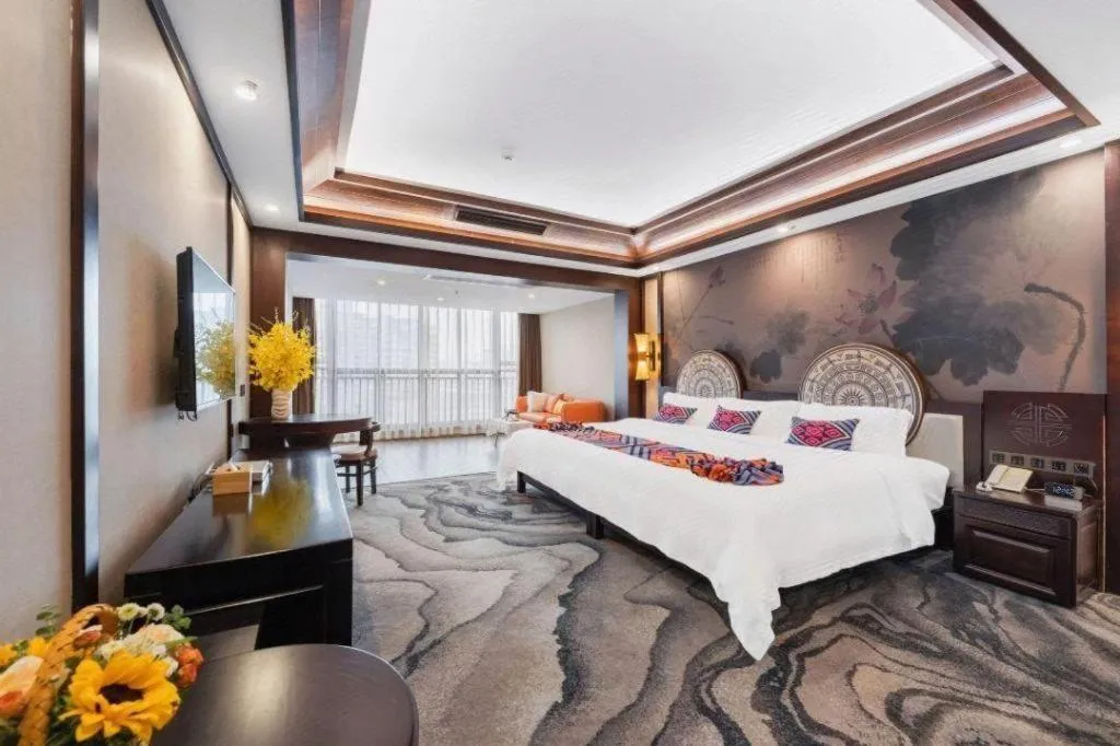 Bed in Immersing Hotels& Resort Guilin International Trade Exhibition Center