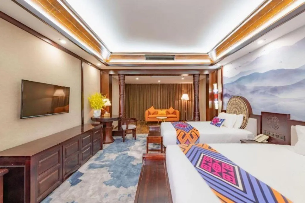 Bed in Immersing Hotels& Resort Guilin International Trade Exhibition Center