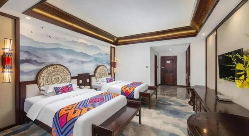 Bed in Immersing Hotels& Resort Guilin International Trade Exhibition Center