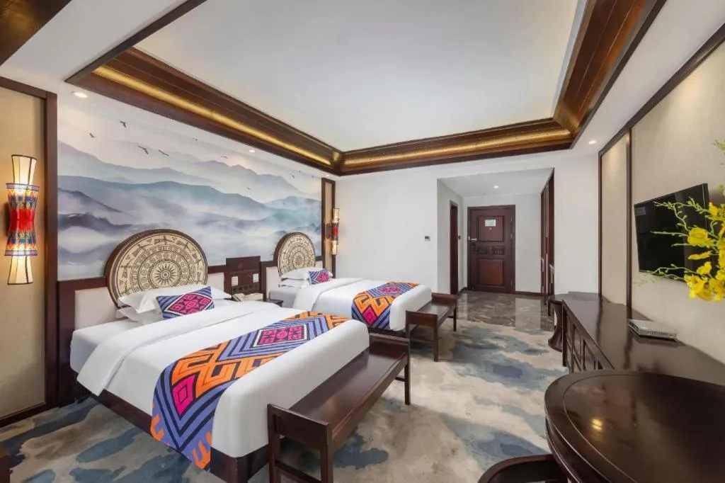 Bed in Immersing Hotels& Resort Guilin International Trade Exhibition Center