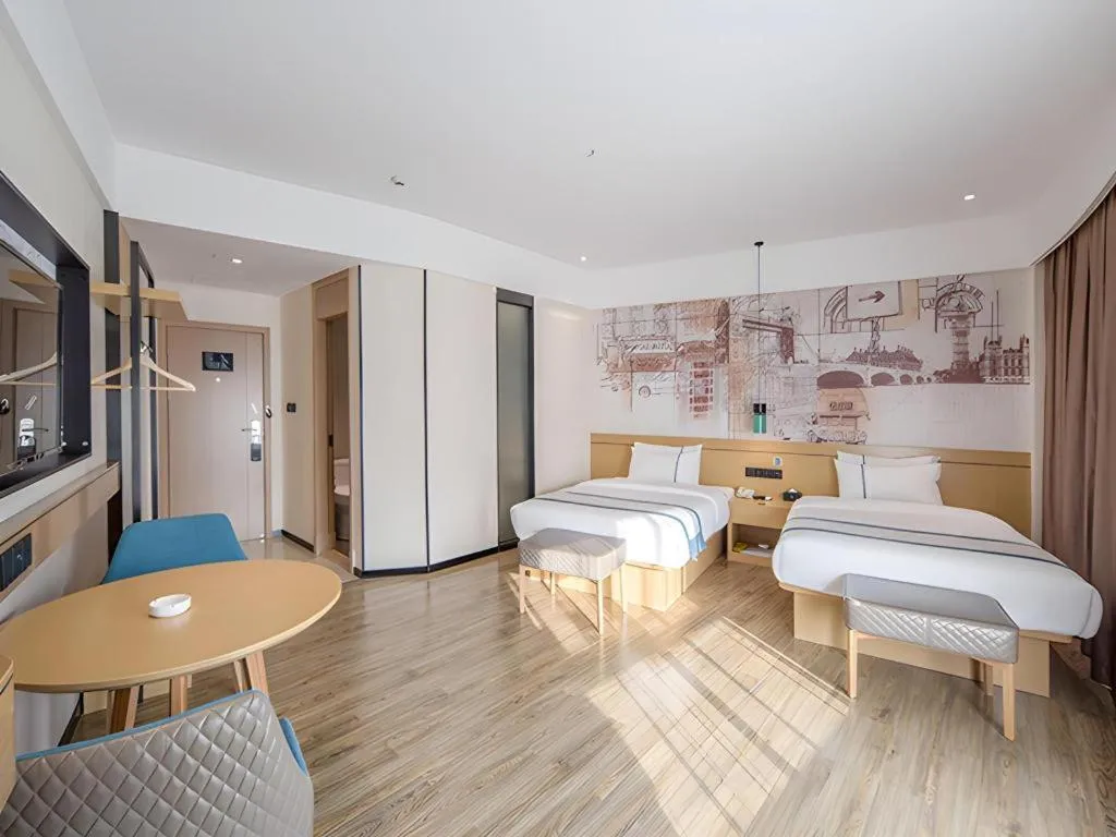 Bed in City Comfort Inn Fangchenggang Government Affairs Center