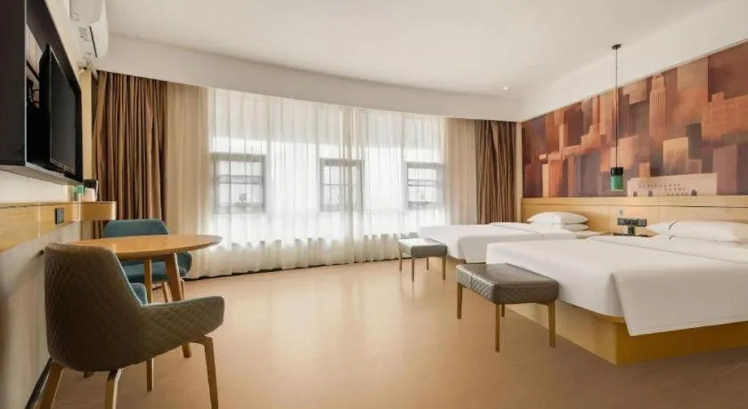 Bed in City Comfort Inn Fangchenggang Government Affairs Center