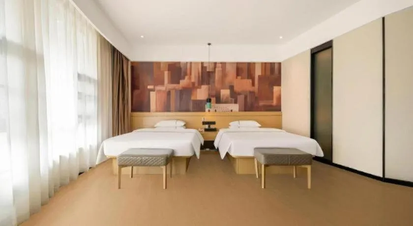 Bed in City Comfort Inn Fangchenggang Government Affairs Center