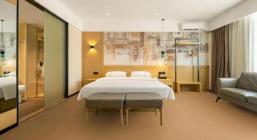 Bed in City Comfort Inn Fangchenggang Government Affairs Center