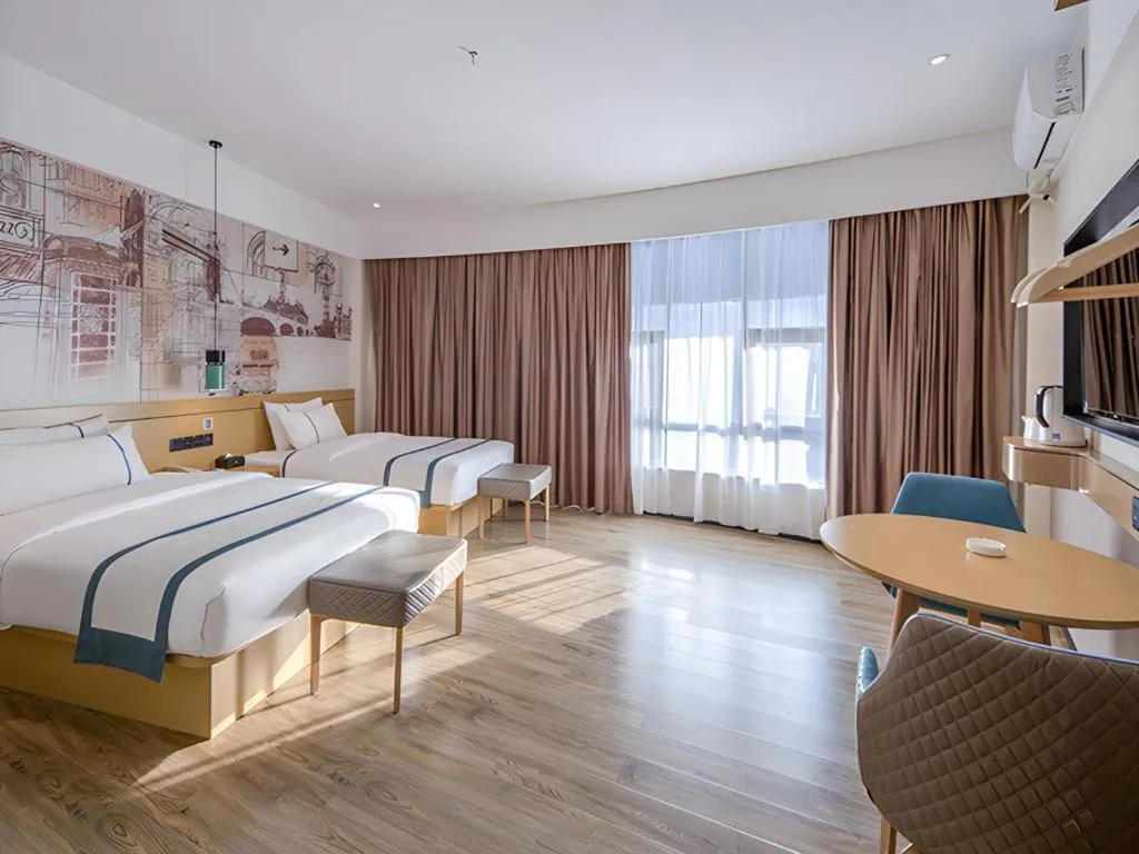 Bed in City Comfort Inn Fangchenggang Government Affairs Center