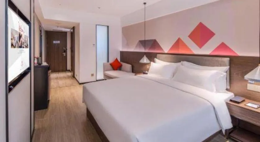 Bed in Borrman Hotel Hezhou High Speed Railway Station Guangming Avenue