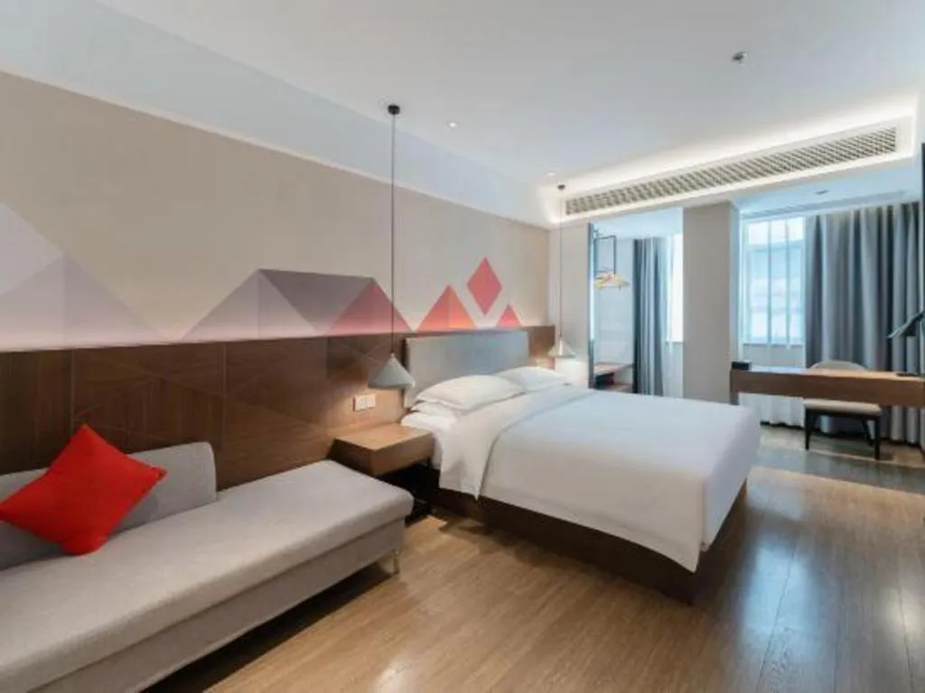 Bed in Borrman Hotel Hezhou High Speed Railway Station Guangming Avenue