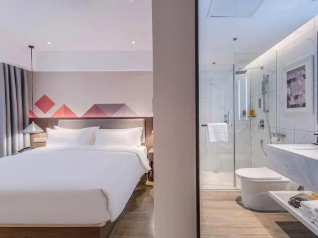 Bed in Borrman Hotel Hezhou High Speed Railway Station Guangming Avenue
