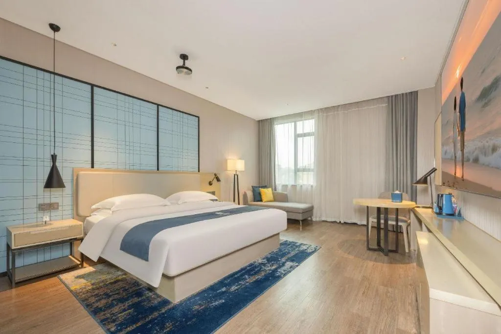 Bed in Echarm Hotel Fangchenggang Qisha