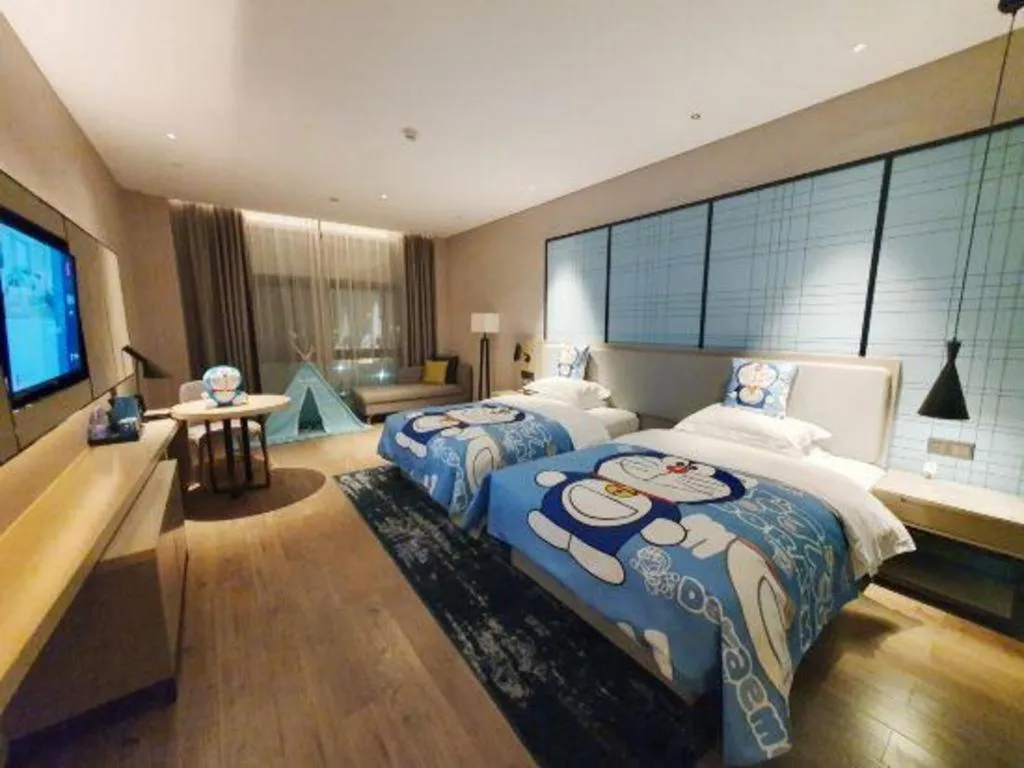 Bed in Echarm Hotel Fangchenggang Qisha