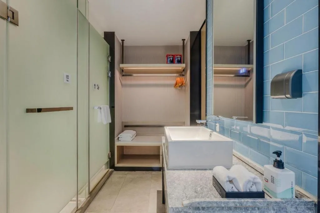 Bed in Echarm Hotel Fangchenggang Qisha