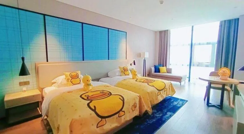 Bed in Echarm Hotel Fangchenggang Qisha