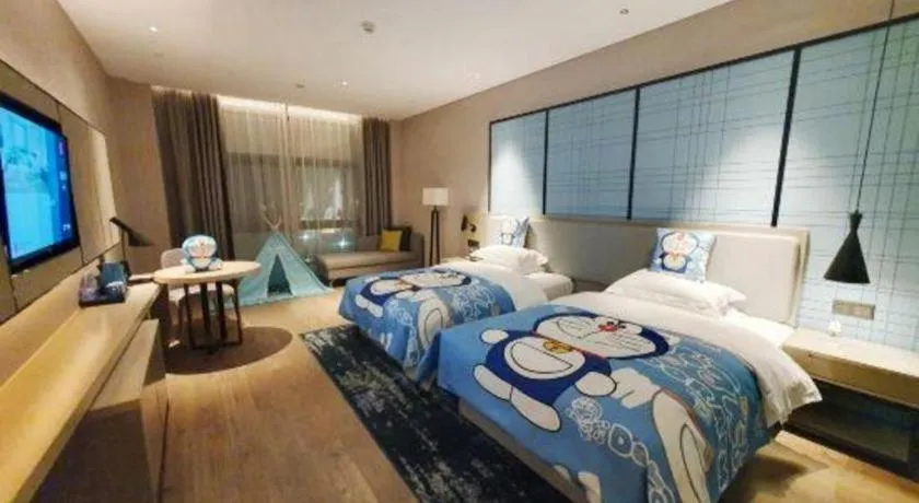 Bed in Echarm Hotel Fangchenggang Qisha