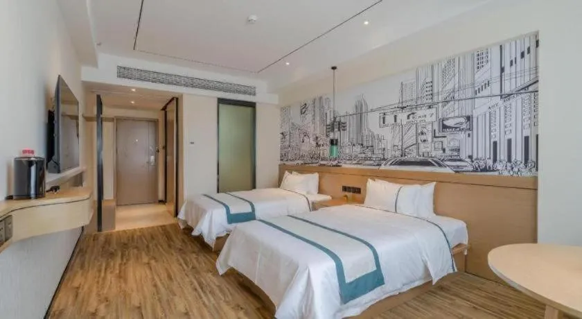 Bed in City Comfort Inn Hefei 1912 Ganghui Plaza