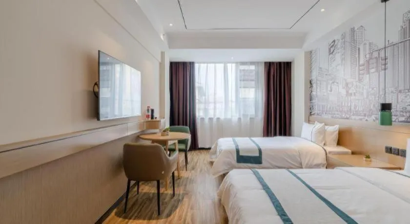 Bed in City Comfort Inn Hefei 1912 Ganghui Plaza