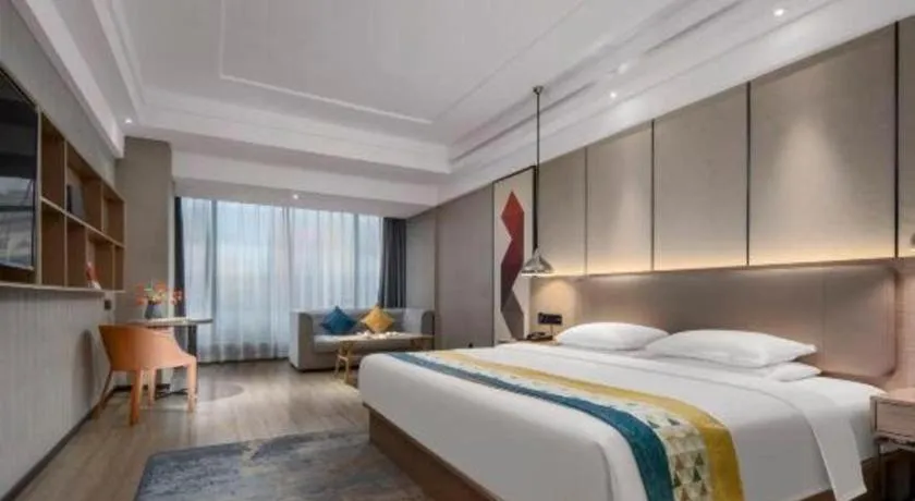 Bed in Borrman Hotel Changsha Meixi Lake West Bus Station Lugu